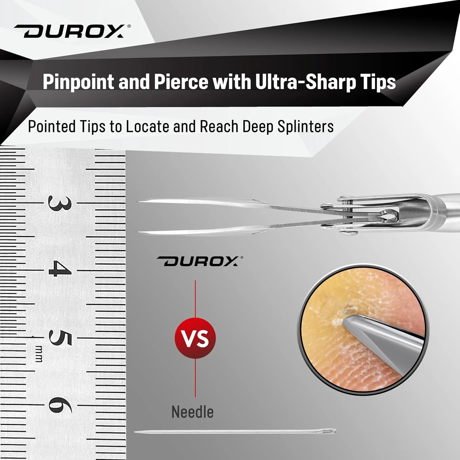 DUROX - موچین خارج کننده خار. عالی برای جعبه کمک های اولیه کمپینگ. موچین پزشکی برای بیرون آوردن خار. کیت خارج کننده خار. موچین خار. موچین جراحی. موچین جعبه کمک های اولیه… DUROX - موچین خارج کننده خار. عالی برای جعبه کمک های اولیه کمپینگ. موچین پزشکی برای بیرون آوردن خار. کیت خارج کننده خار. موچین خار. موچین جراحی. موچین جعبه کمک های اولیه…