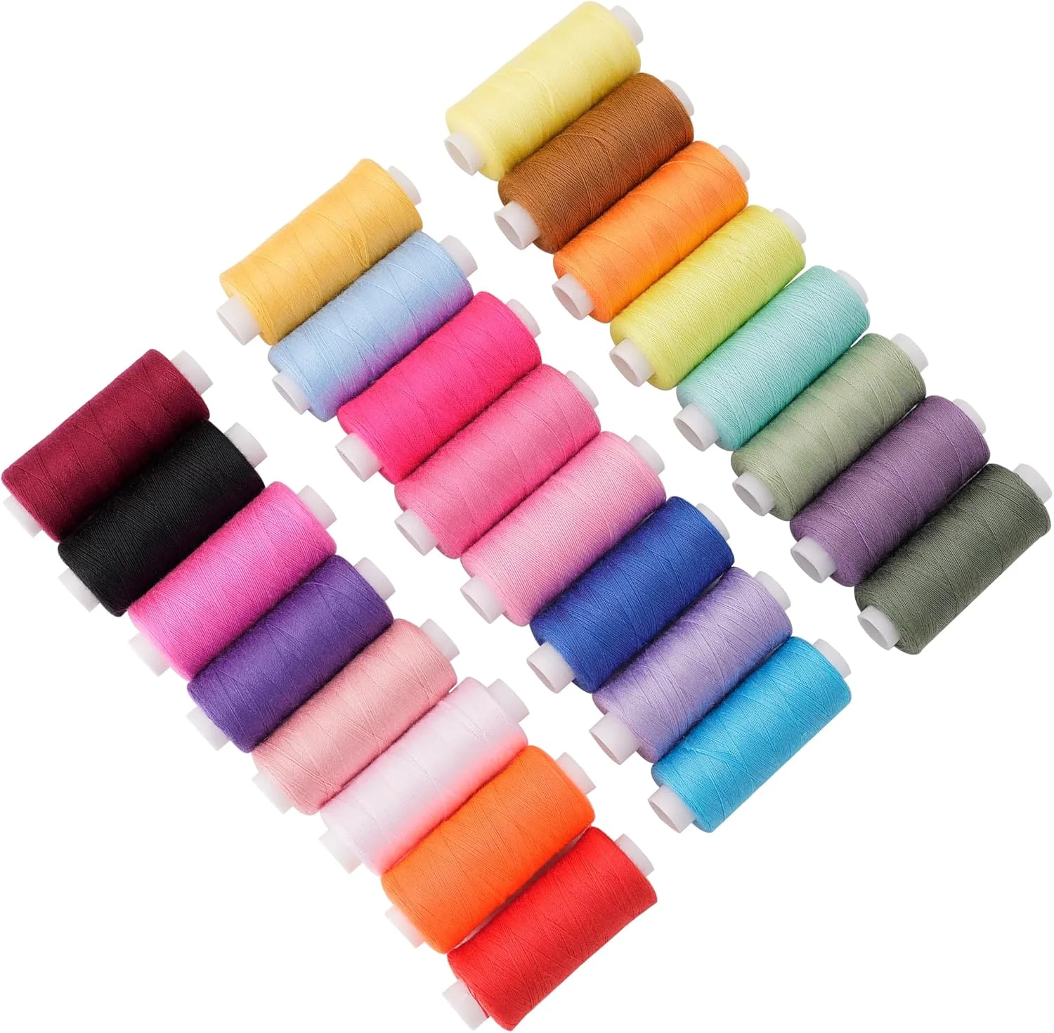 CrossCultiva 72Pcs 36 Colors Prewound Bobbins,36 Colors 400 Yards per Polyester Thread Spools, for Hand and Machine Sewing, Emergency and Travel, DIY and Home, CrossCultiva 72Pcs 36 Colors Prewound Bobbins,36 Colors 400 Yards per Polyester Thread Spools, for Hand and Machine Sewing, Emergency and Travel, DIY and Home,
