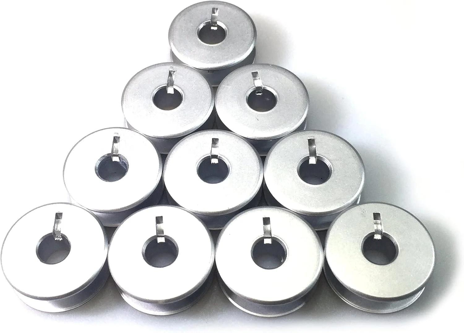 مجموعه 10 عدد ماسوره آلومینیومی Cutex 10 با شماره قطعه سازگار #069-15-030-4 برای چرخ های خیاطی Durkopp Adler کلاس 69 و 69-373