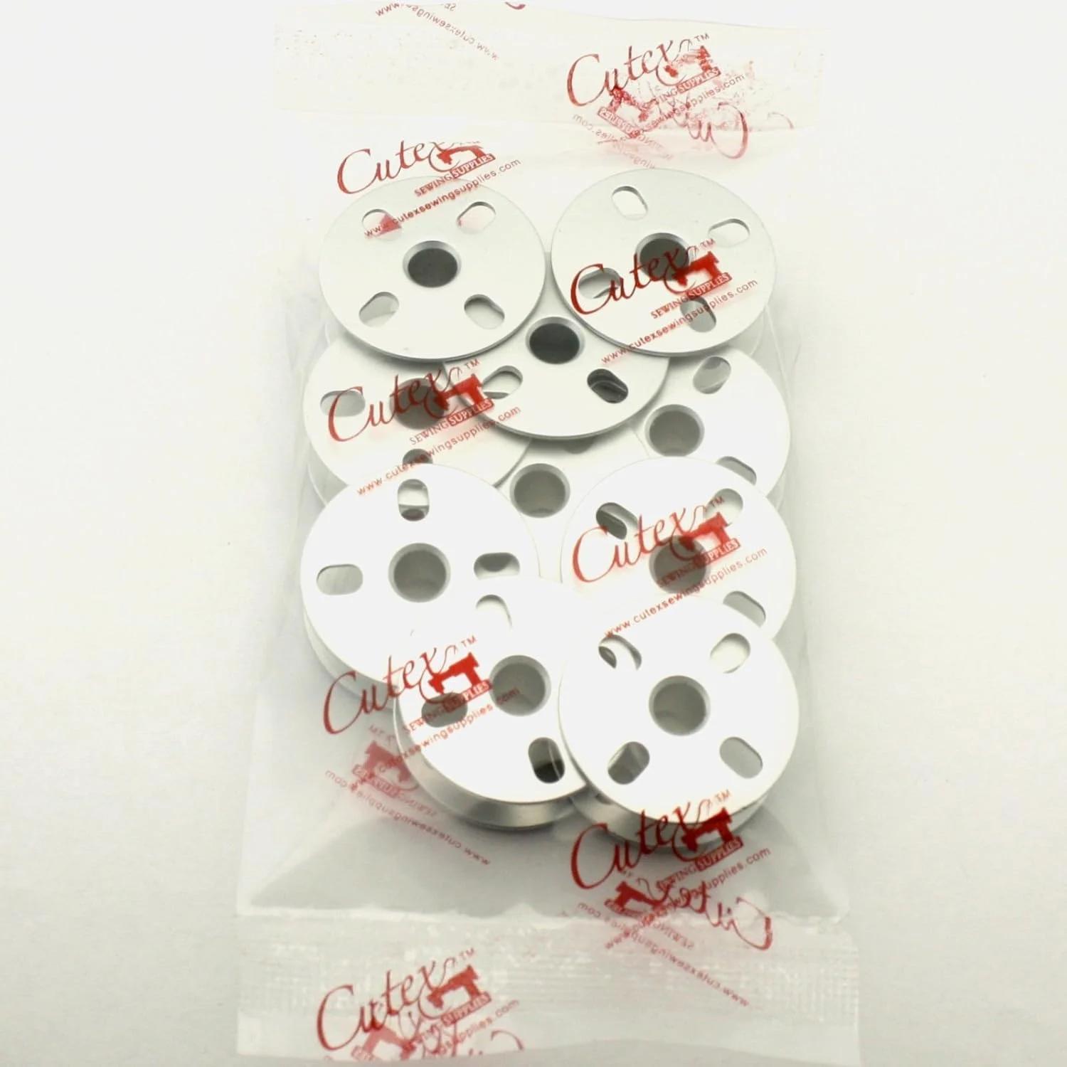 Cutex بسته 10 عددی ماسوره آلومینیومی #B9117-563-000A مناسب برای چرخ خیاطی Juki مدل های LU-563 LU-1508, LU-1510