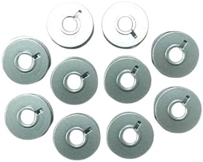 بسته 10 عددی ماسوره آلومینیومی Cutex 10 مناسب چرخ های دکمه مادگی سینگر کلاس 269 و 269w مدل #23500a