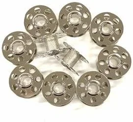 Cutex بسته 10 عددی ماسوره فلزی شماره قطعه 0015367200 سازگار با چرخ خیاطی های برنینا 700، 800، 900، 900E