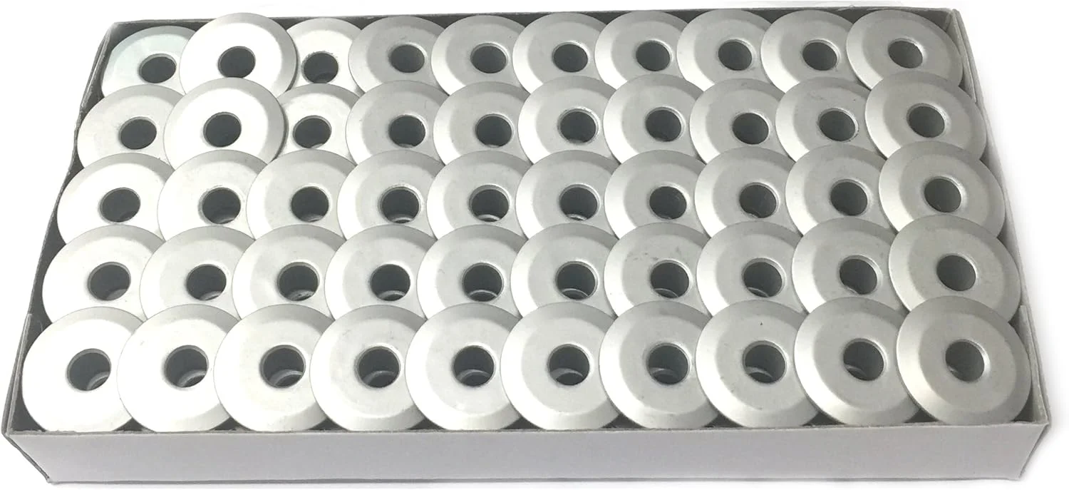 Cutex 100 ماسوره آلومینیومی سایز L برای چرخ خیاطی های صنعتی معمولی