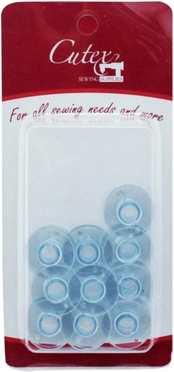بسته 10 عددی ماسوره پلاستیکی Cutex (TM) برای چرخ خیاطی های Husqvarna Viking Emerald 116 118 183 بسته 10 عددی ماسوره پلاستیکی Cutex (TM) برای چرخ خیاطی های Husqvarna Viking Emerald 116 118 183