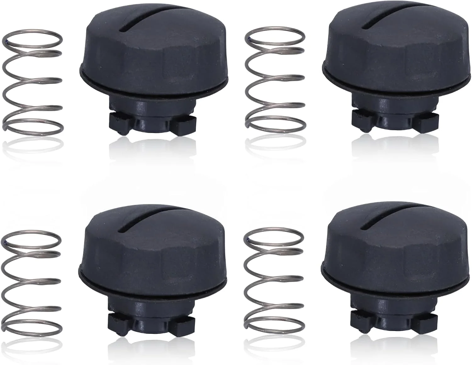 مجموعه 4 عددی دکمه علف زن به همراه فنر 4006 710 4001 سازگار با Aurocut C4-2 C5-2 برای Stihl FS38 FSA65 FSA85، مجموعا 4 مجموعه