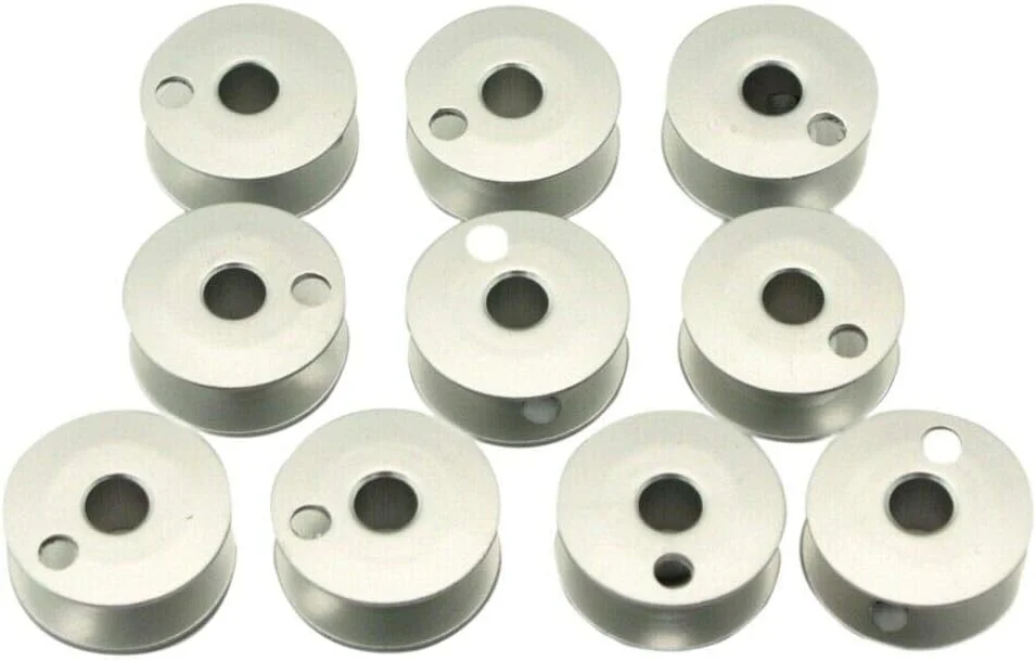 ماسوره آلومینیومی Cutex بسته 10 عددی #244750 - مناسب برای چرخ خیاطی های کلاس Singer 110W, 111W, 112W, 211W