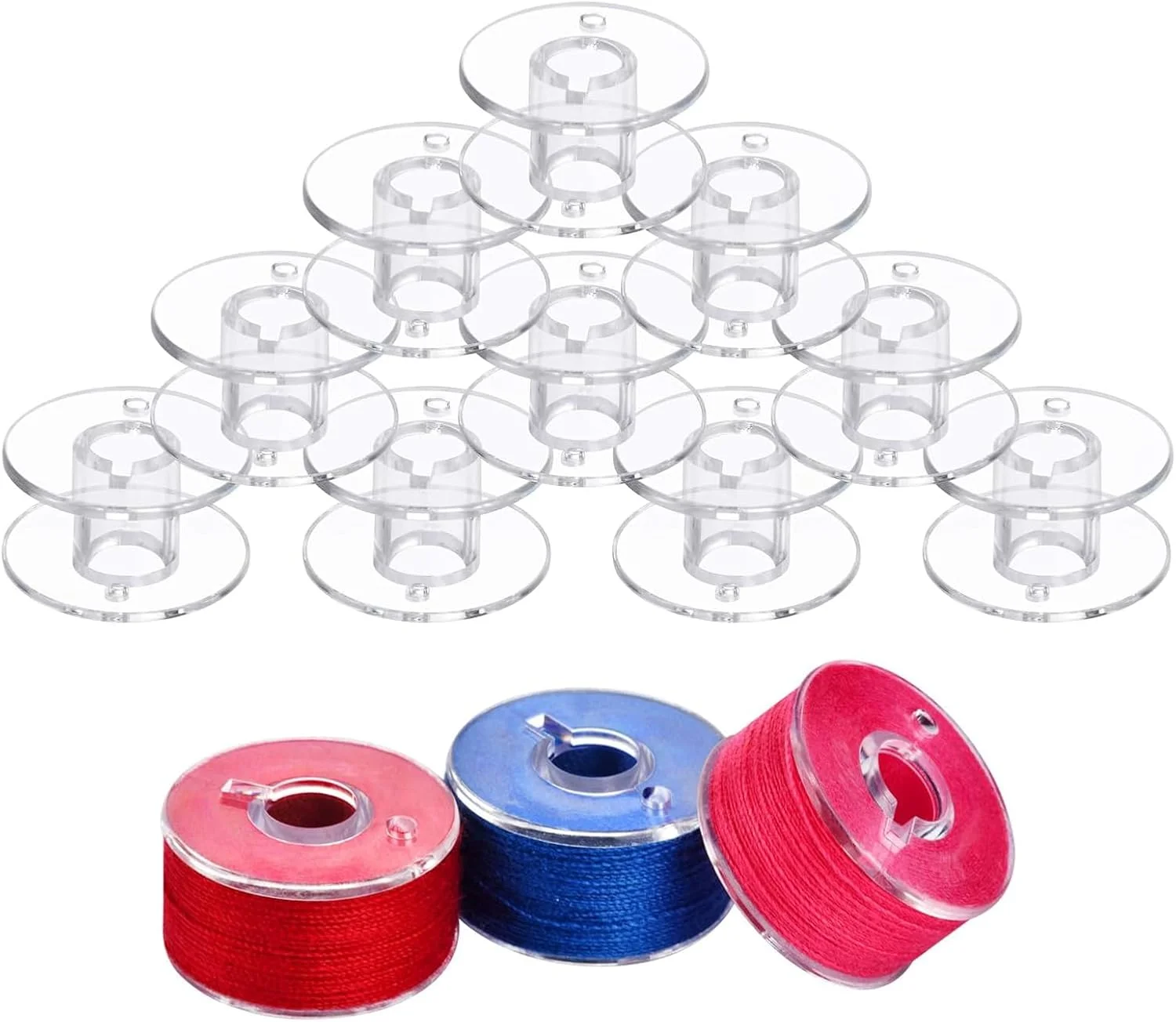 CSGHMM Sewing Machine Bobbins - 30-Pcs Plastic Bobbins for Brother Sewing Machines, Universal Sewing Machine Accessories with Bobbin Winder, (Fits Most Brother Models) CSGHMM Sewing Machine Bobbins - 30-Pcs Plastic Bobbins for Brother Sewing Machines, Universal Sewing Machine Accessories with Bobbin Winder, (Fits Most Brother Models)