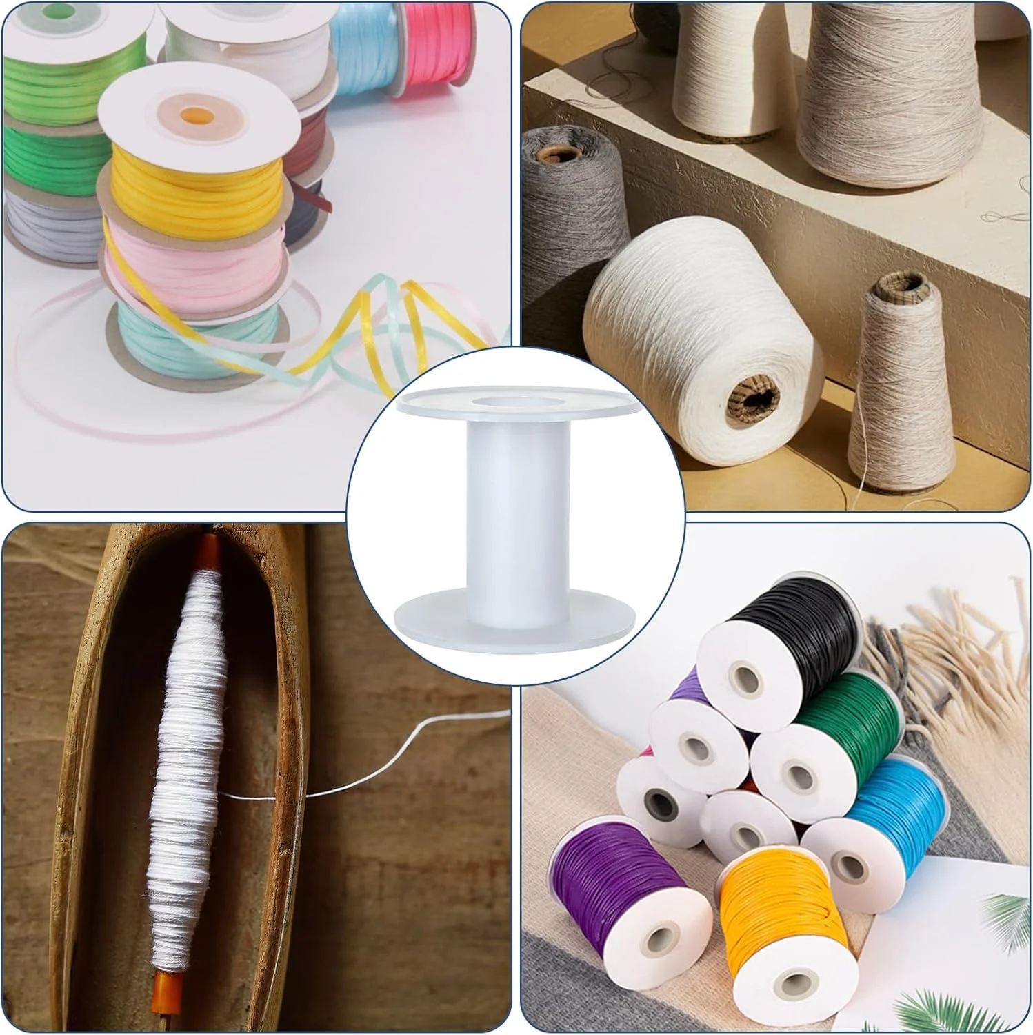 سی ای وای ای اچ 50 عدد قرقره خالی پلاستیکی 2 اینچی، قرقره های کوچک روبان سفید، قرقره های خالی نخ برای نخ دوزی، سیم طناب زنجیری، صنایع دستی و خیاطی سی ای وای ای اچ 50 عدد قرقره خالی پلاستیکی 2 اینچی، قرقره های کوچک روبان سفید، قرقره های خالی نخ برای نخ دوزی، سیم طناب زنجیری، صنایع دستی و خیاطی