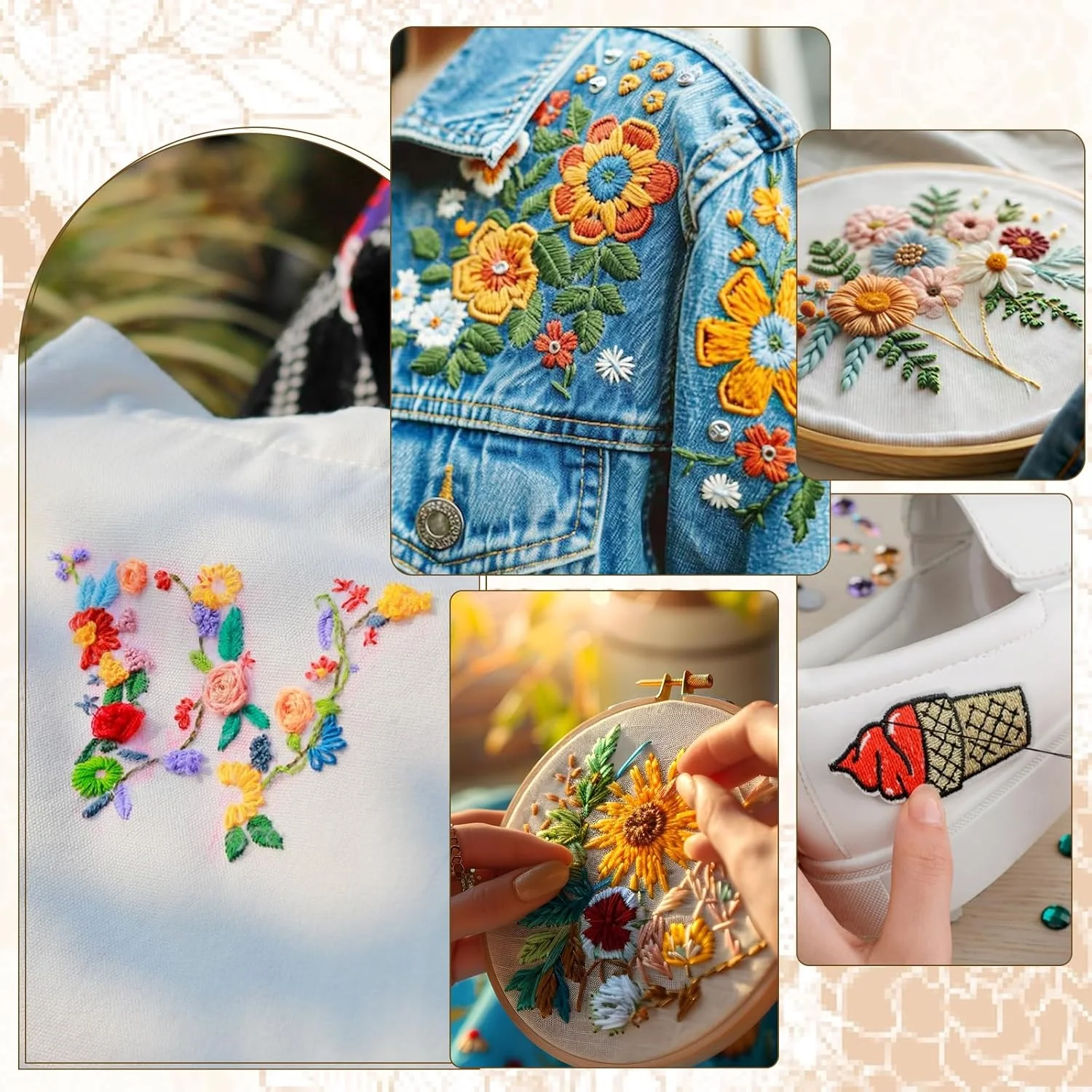CTDMJ A4 Water Soluble Embroidery Fleece, Pack of 10, Water Soluble Embroidery Templates, Water Soluble, Self-Adhesive Embroidery Film with Needle Threader, Printable Embroidery Paper for Printing, CTDMJ A4 Water Soluble Embroidery Fleece, Pack of 10, Water Soluble Embroidery Templates, Water Soluble, Self-Adhesive Embroidery Film with Needle Threader, Printable Embroidery Paper for Printing,