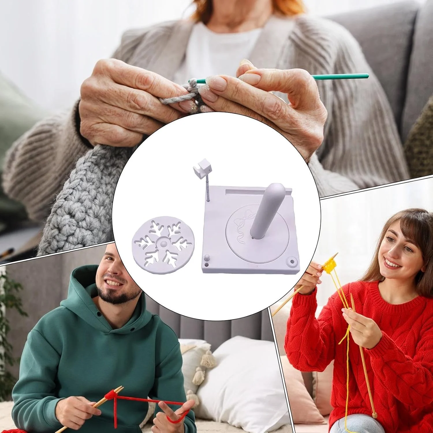 نگهدارنده نخ قلاب بافی | نگهدارنده نخ دوکی برای قلاب بافی با پایه تلفن - ابزار بافندگی قابل حمل، قفسه نخ ریسی، سازمان دهنده صنایع دستی برای زنان، علاقه مندان به قلاب بافی، مادر نگهدارنده نخ قلاب بافی | نگهدارنده نخ دوکی برای قلاب بافی با پایه تلفن - ابزار بافندگی قابل حمل، قفسه نخ ریسی، سازمان دهنده صنایع دستی برای زنان، علاقه مندان به قلاب بافی، مادر