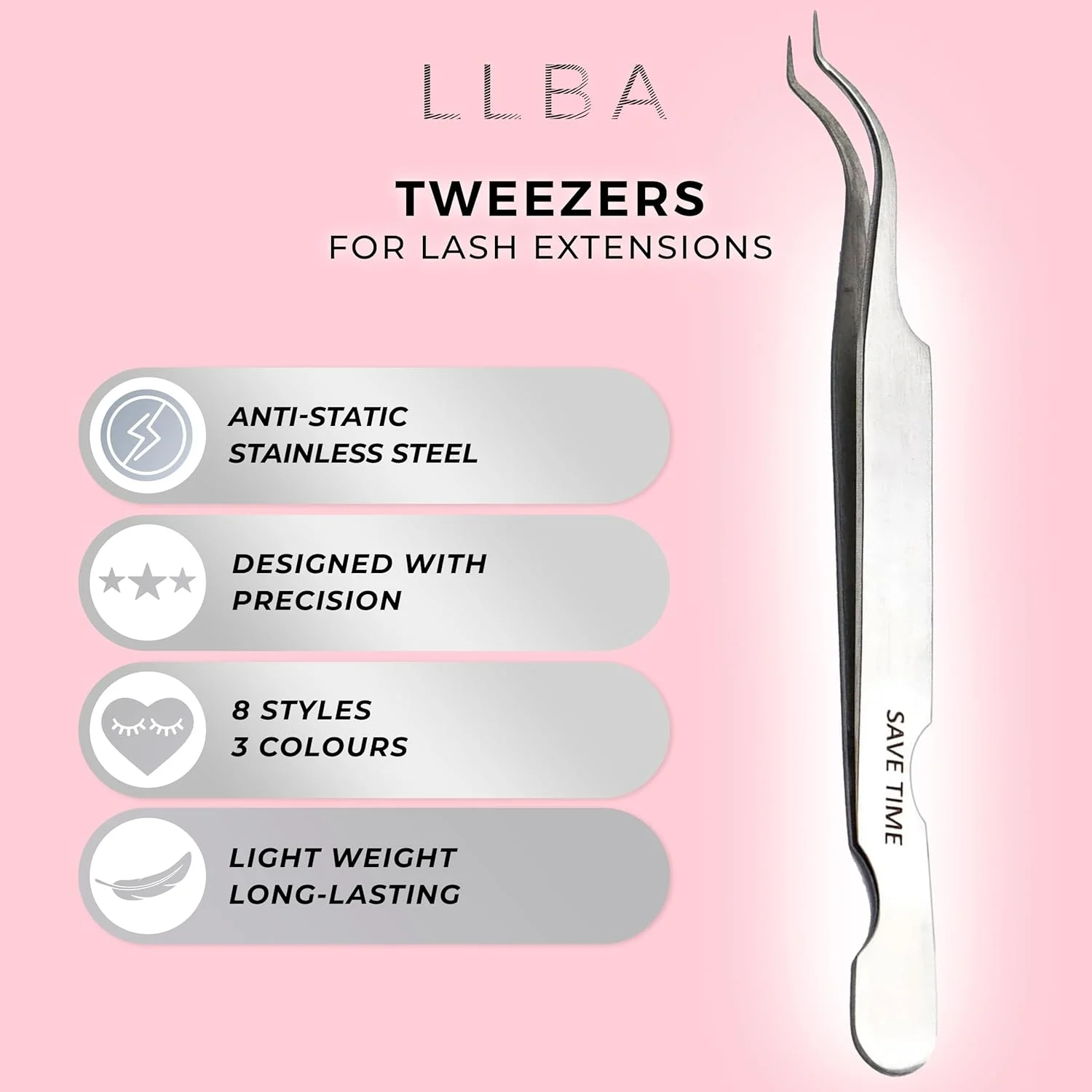 موچین مژه LLBA، ابزار حرفه ای برای کاشت مژه والیوم | موچین های چند منظوره و با اشکال مختلف | موچین با دستگیره ضد لغزش برای والیوم، جداسازی و مژه های کلاسیک (نقره ای، صرفه جویی در زمان گوشه داخلی) موچین مژه LLBA، ابزار حرفه ای برای کاشت مژه والیوم | موچین های چند منظوره و با اشکال مختلف | موچین با دستگیره ضد لغزش برای والیوم، جداسازی و مژه های کلاسیک (نقره ای، صرفه جویی در زمان گوشه داخلی)