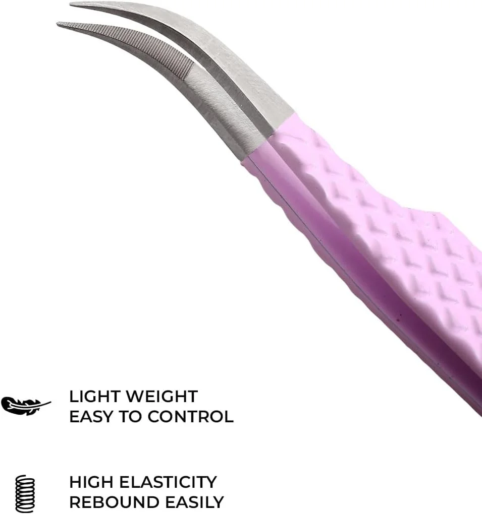 موچین نوک فیبری مژه برای اکستنشن مژه، موچین حرفه ای موچین نوک فیبری مژه برای اکستنشن مژه، موچین حرفه ای