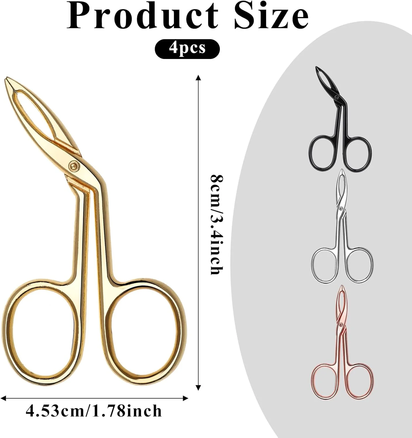 ست 4 عددی موچین ابرو، قیچی دسته دار، سر صاف، موچین ابرو با نوک مورب، موچین استیل ضد زنگ برای اصلاح ابرو و موهای صورت مناسب بانوان و آقایان ست 4 عددی موچین ابرو، قیچی دسته دار، سر صاف، موچین ابرو با نوک مورب، موچین استیل ضد زنگ برای اصلاح ابرو و موهای صورت مناسب بانوان و آقایان