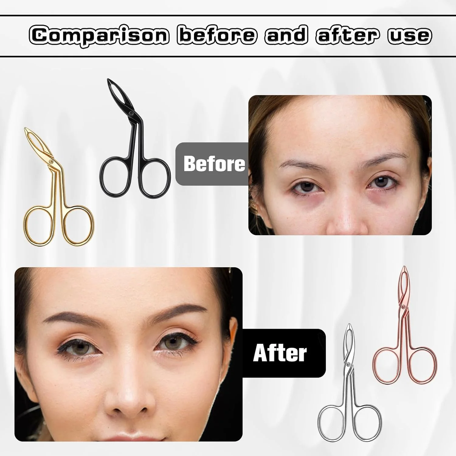 ست 4 عددی موچین ابرو، قیچی دسته دار، سر صاف، موچین ابرو با نوک مورب، موچین استیل ضد زنگ برای اصلاح ابرو و موهای صورت مناسب بانوان و آقایان ست 4 عددی موچین ابرو، قیچی دسته دار، سر صاف، موچین ابرو با نوک مورب، موچین استیل ضد زنگ برای اصلاح ابرو و موهای صورت مناسب بانوان و آقایان