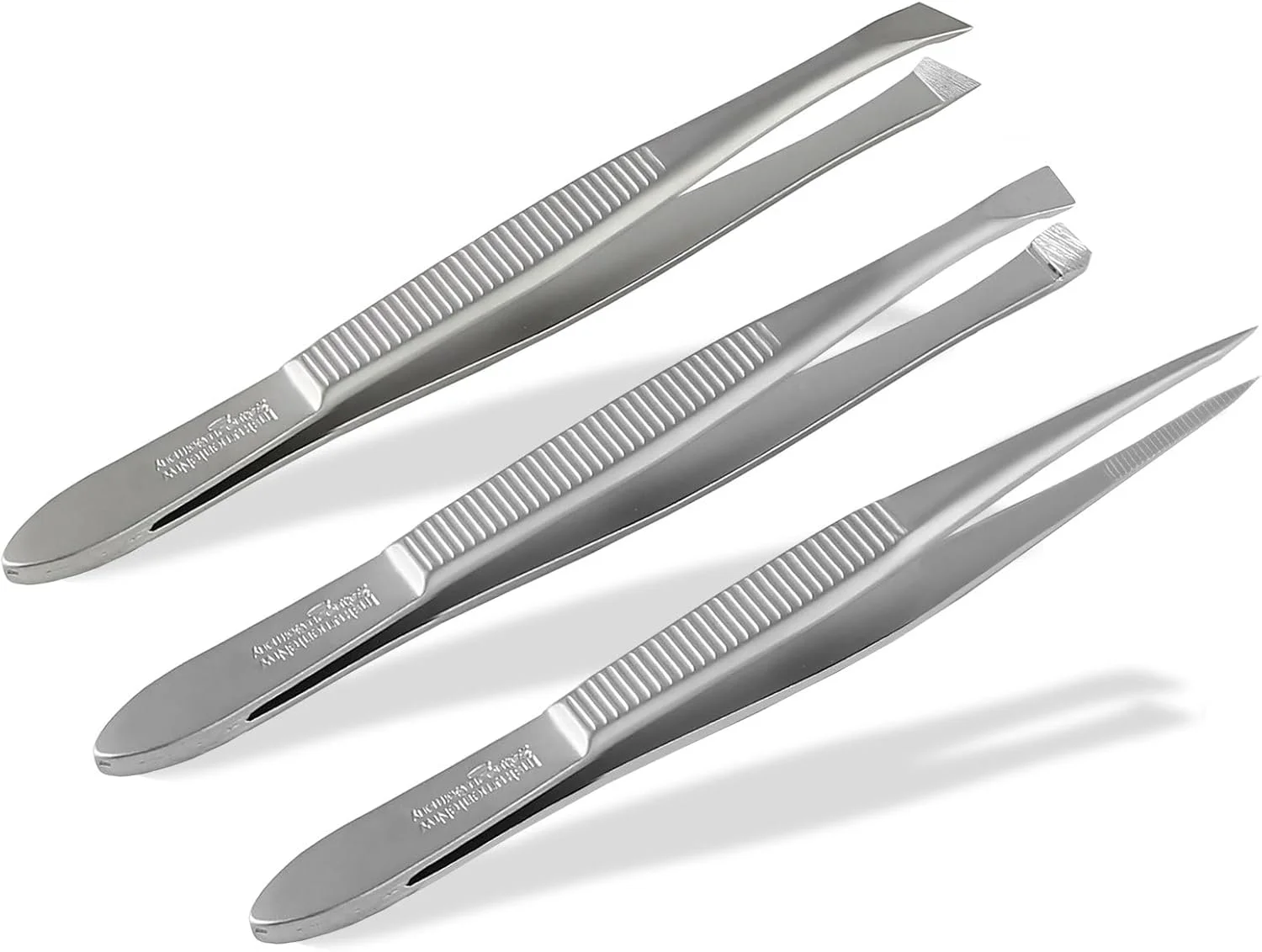 ست موچین حرفه ای 3 عددی InstrumenteNrw Solingen، نوک تیز، صاف، اریب، ساخت آلمان، موچین ابرو استیل ضد زنگ ست موچین حرفه ای 3 عددی InstrumenteNrw Solingen، نوک تیز، صاف، اریب، ساخت آلمان، موچین ابرو استیل ضد زنگ