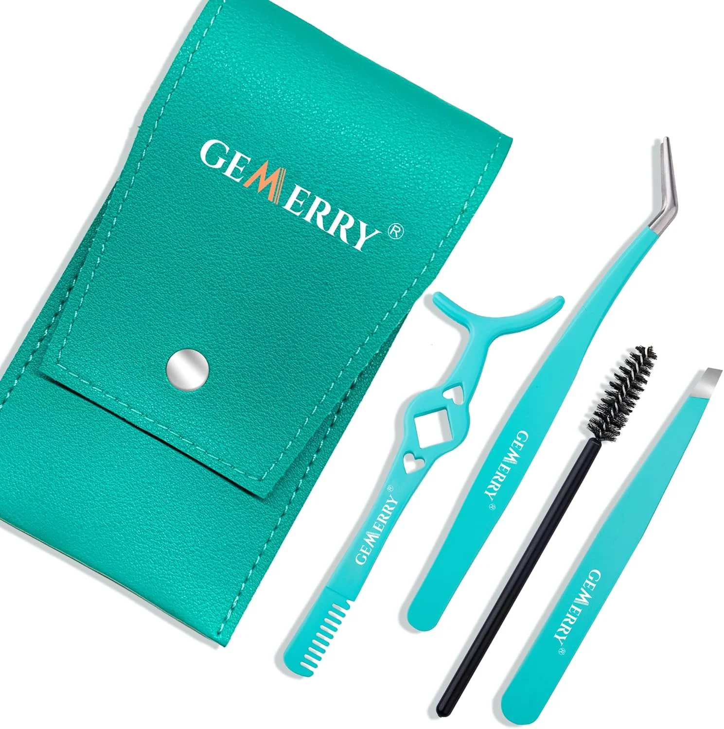 موچین مژه GEMERRY برای کاشت مژه دسته ای 4 عددی، ابزار اپلیکاتور مژه، ست موچین اکستنشن مژه استیل ضد زنگ با برس مژه و موچین ابرو، کیت ابزار اپلیکاتور مژه موچین مژه GEMERRY برای کاشت مژه دسته ای 4 عددی، ابزار اپلیکاتور مژه، ست موچین اکستنشن مژه استیل ضد زنگ با برس مژه و موچین ابرو، کیت ابزار اپلیکاتور مژه