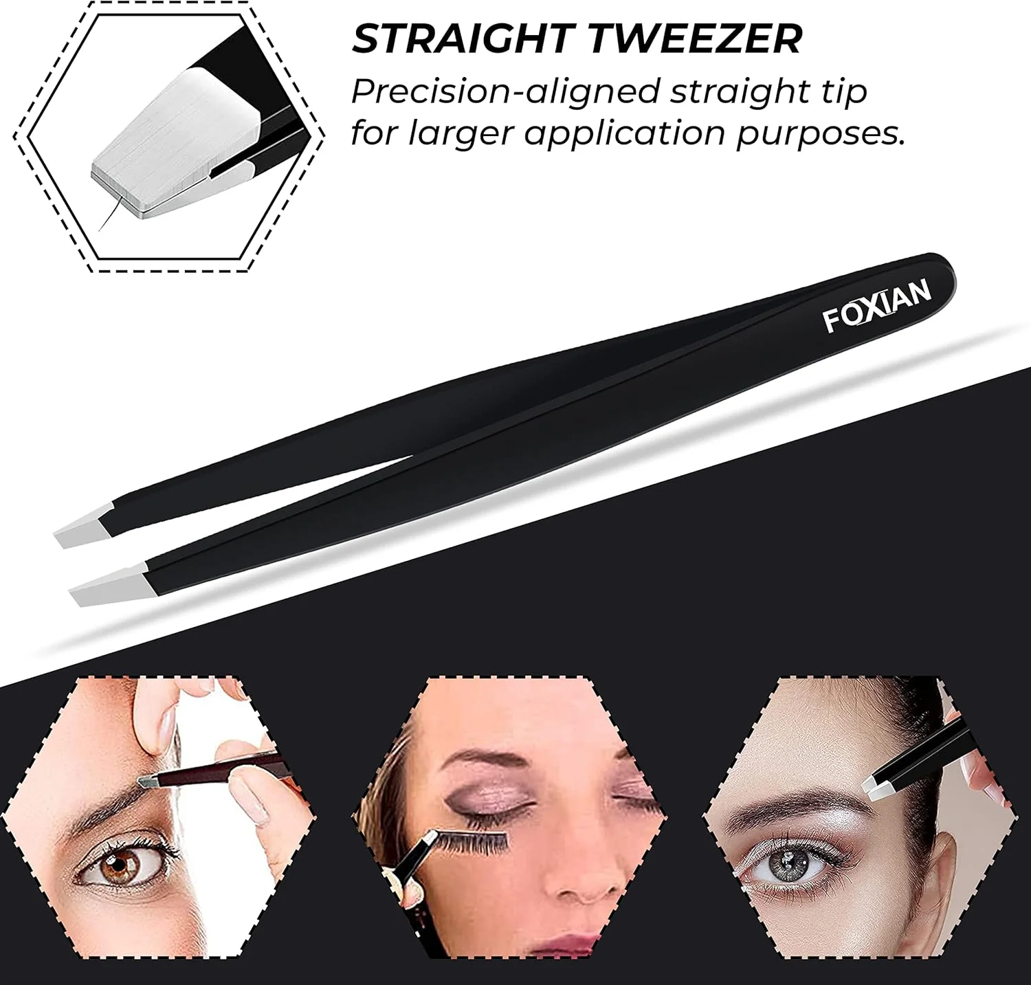 موچین فاکسیان برای موهای صورت زنان، موچین ابرو استیل ضد زنگ با نوک مورب برای اصلاح دقیق و بی نقص ابروها، موچین حرفه ای برای مردان موچین فاکسیان برای موهای صورت زنان، موچین ابرو استیل ضد زنگ با نوک مورب برای اصلاح دقیق و بی نقص ابروها، موچین حرفه ای برای مردان