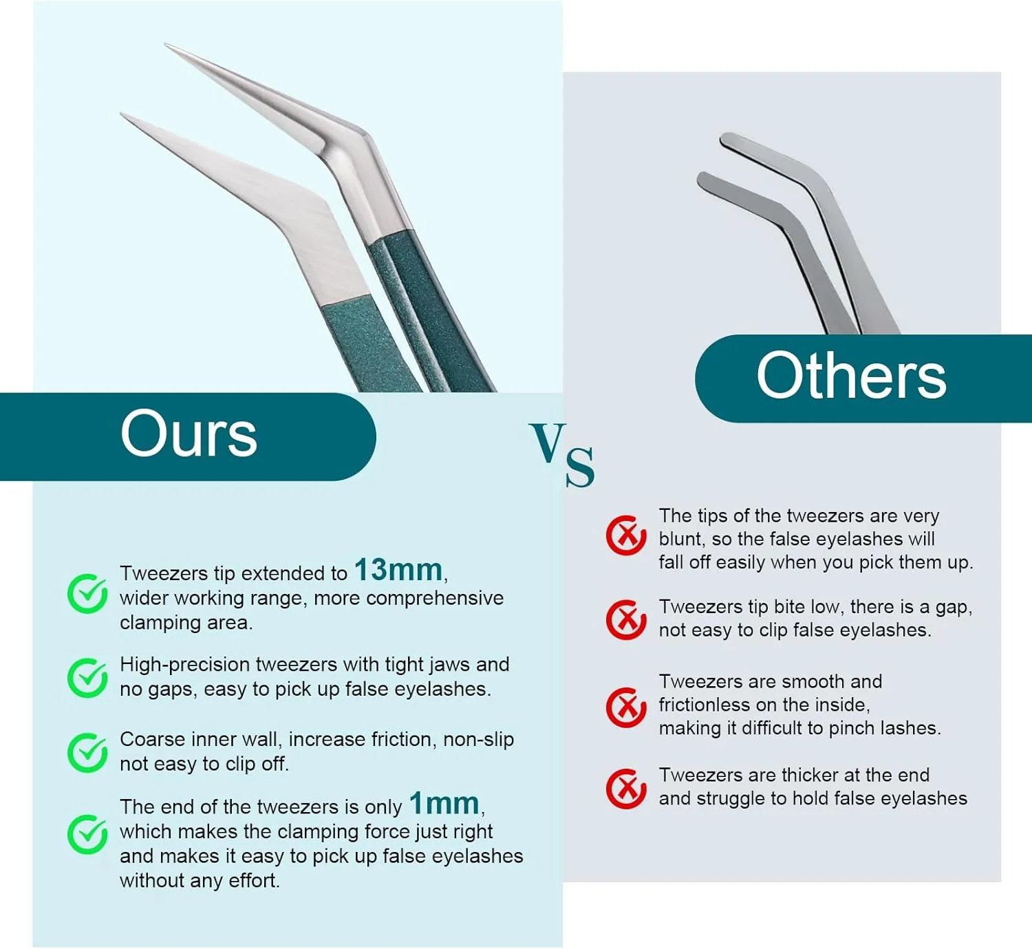 موچین استیل FYB برای مژه، موچین برای مژه با سر خمیده، برای نگه داشتن مژه یا برداشتن ابرو، 2 عدد (سبز تیره - 2 عدد) موچین استیل FYB برای مژه، موچین برای مژه با سر خمیده، برای نگه داشتن مژه یا برداشتن ابرو، 2 عدد (سبز تیره - 2 عدد)