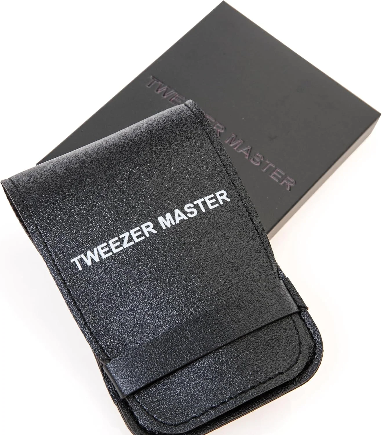 ست موچین حرفه ای Tweezer Master [مشکی] - نوک های اریب و تیز از جنس استیل ضد زنگ برای برداشتن موهای ابرو و صورت - ابزار آرایشی مقاوم در برابر زنگ زدگی به همراه کیف مسافرتی