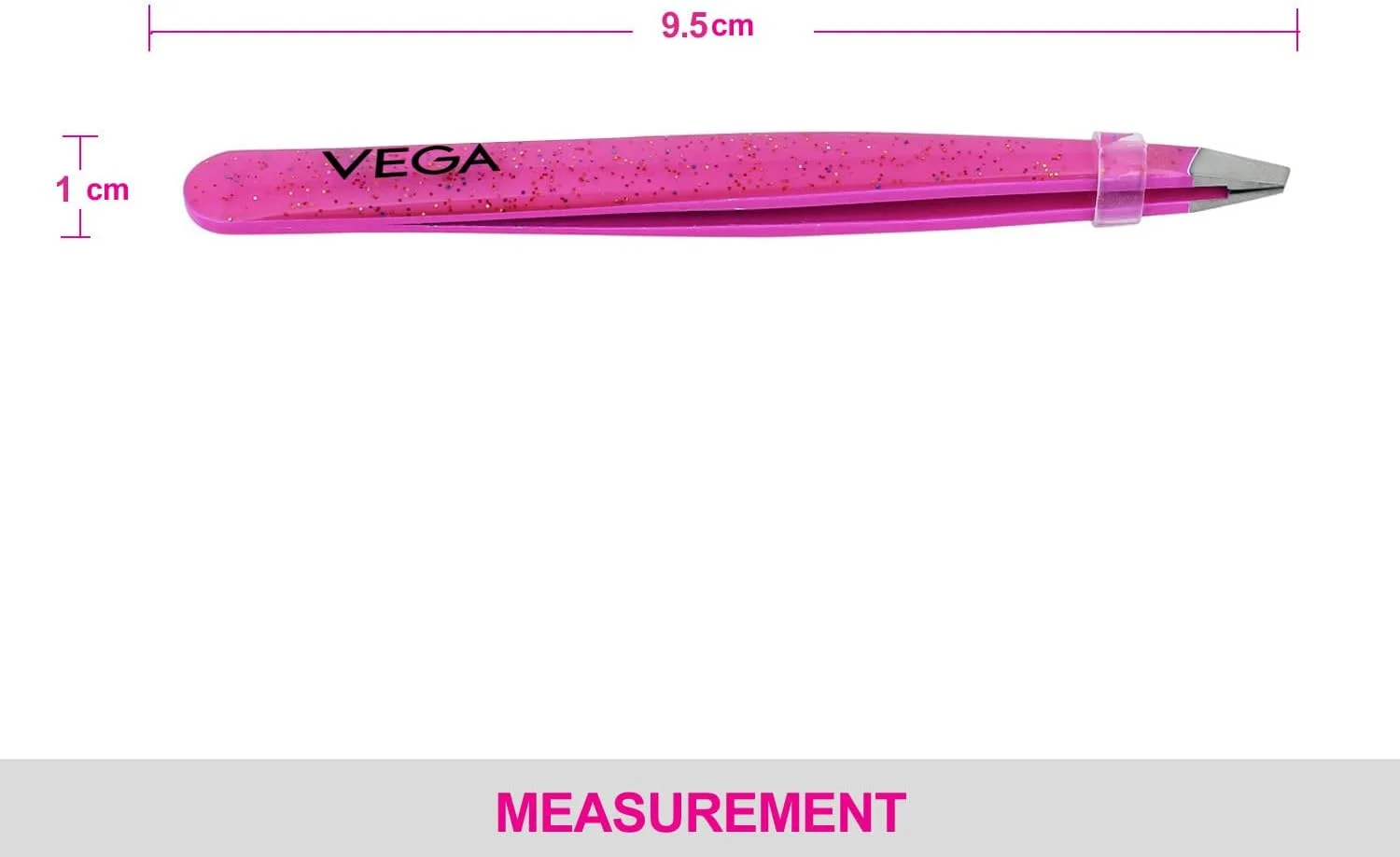 موچین سر کج اکلیلی وگا، صورتی، 19 گرم موچین سر کج اکلیلی وگا، صورتی، 19 گرم