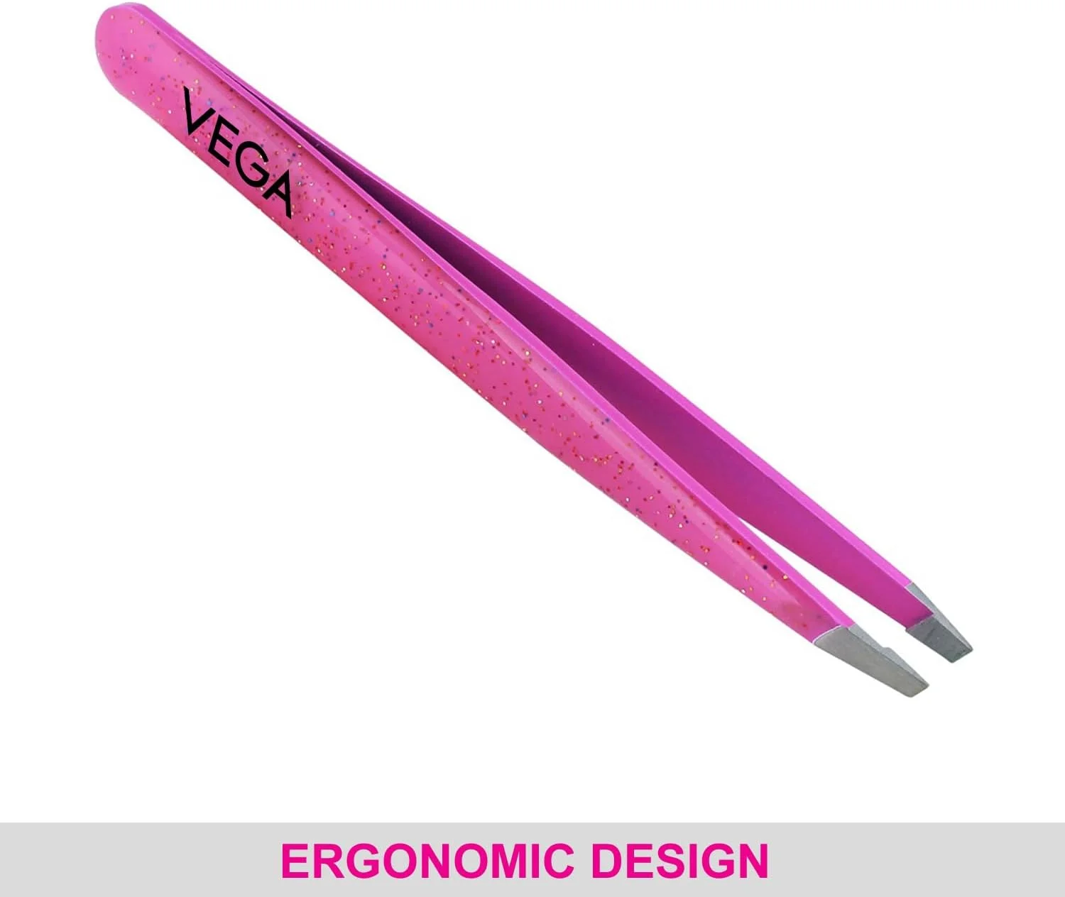 موچین سر کج اکلیلی وگا، صورتی، 19 گرم موچین سر کج اکلیلی وگا، صورتی، 19 گرم