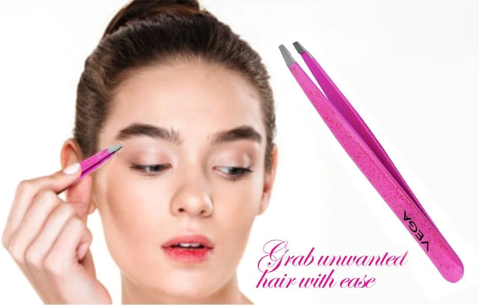 موچین سر کج اکلیلی وگا، صورتی، 19 گرم موچین سر کج اکلیلی وگا، صورتی، 19 گرم