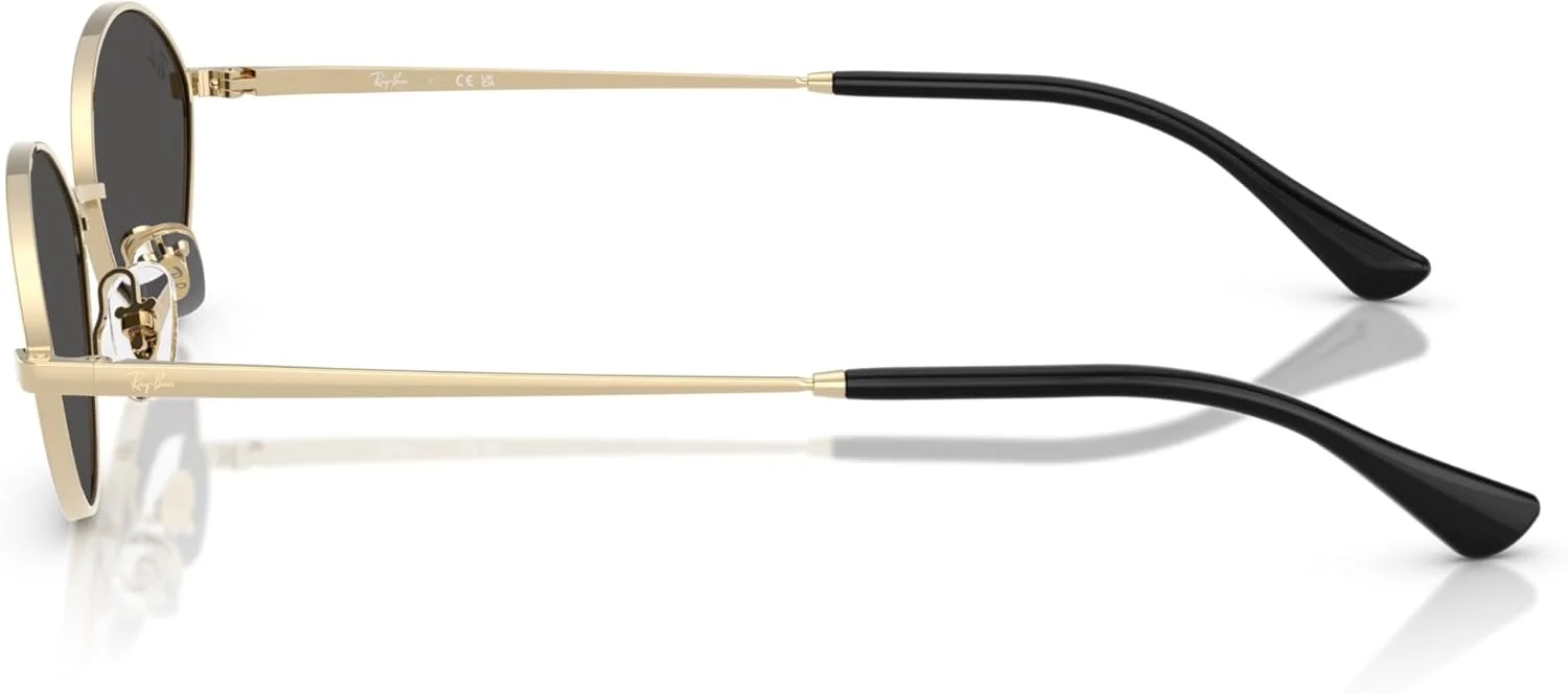 عینک آفتابی زنانه ری بن مدل KAI، طلایی کم رنگ، سایز One Size