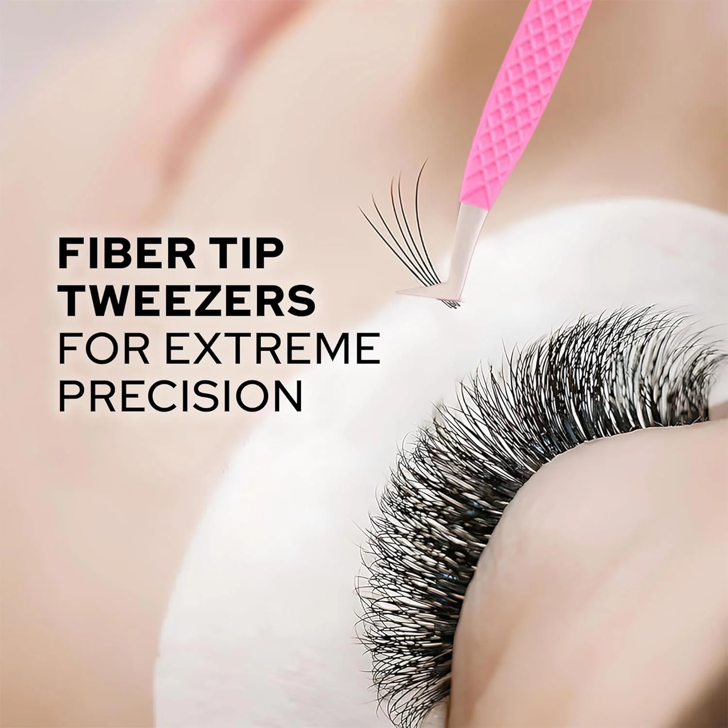 ست 4 عددی موچین اکستنشن مژه M LASH - موچین های حرفه ای اکستنشن مژه - نوک فیبری، فولاد ژاپنی، دسته الماسه (مشکی) ست 4 عددی موچین اکستنشن مژه M LASH - موچین های حرفه ای اکستنشن مژه - نوک فیبری، فولاد ژاپنی، دسته الماسه (مشکی)