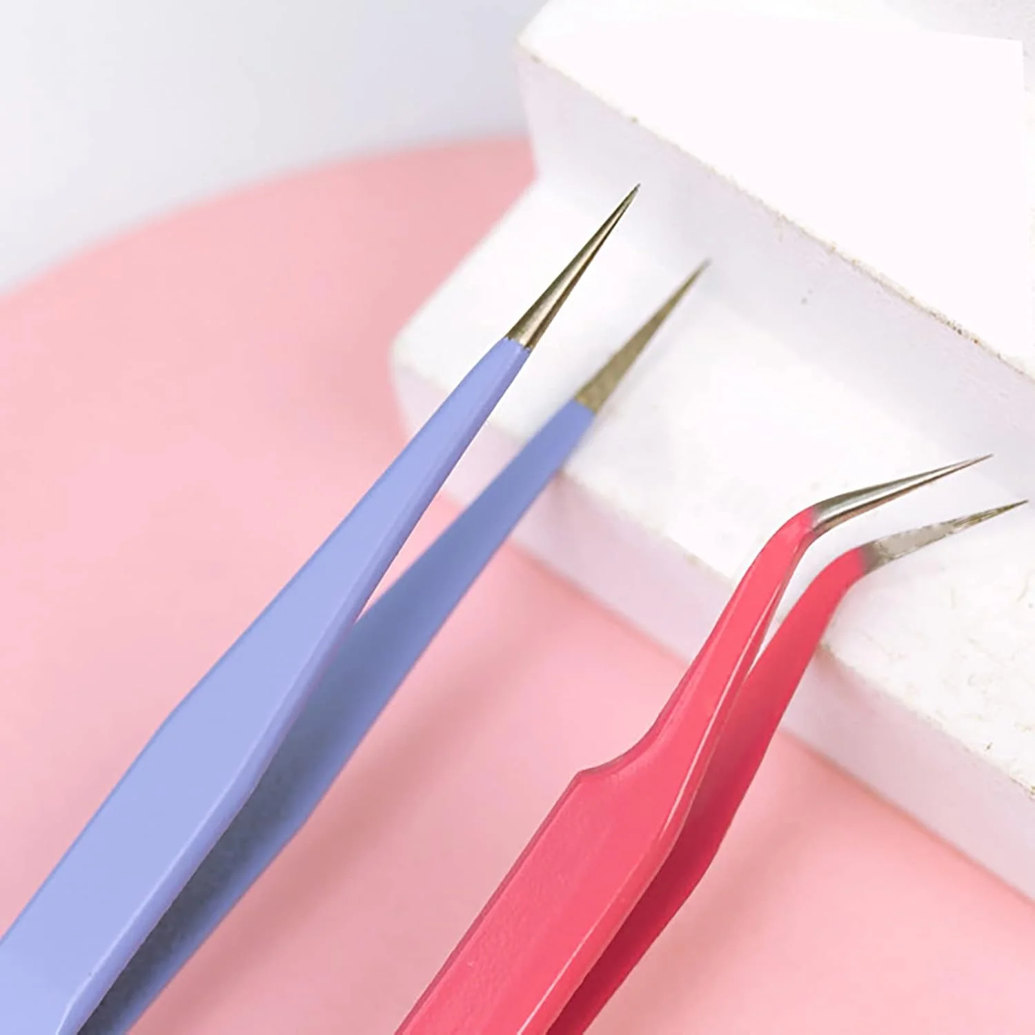 مجموعه 2 عددی موچین استیل مکس لیف، موچین های صاف و خمیده برای استیکر، اکستنشن مژه، الکترونیک دقیق، نگین ناخن، جواهرات و ابزار اسکرپ بوک (بنفش) مجموعه 2 عددی موچین استیل مکس لیف، موچین های صاف و خمیده برای استیکر، اکستنشن مژه، الکترونیک دقیق، نگین ناخن، جواهرات و ابزار اسکرپ بوک (بنفش)