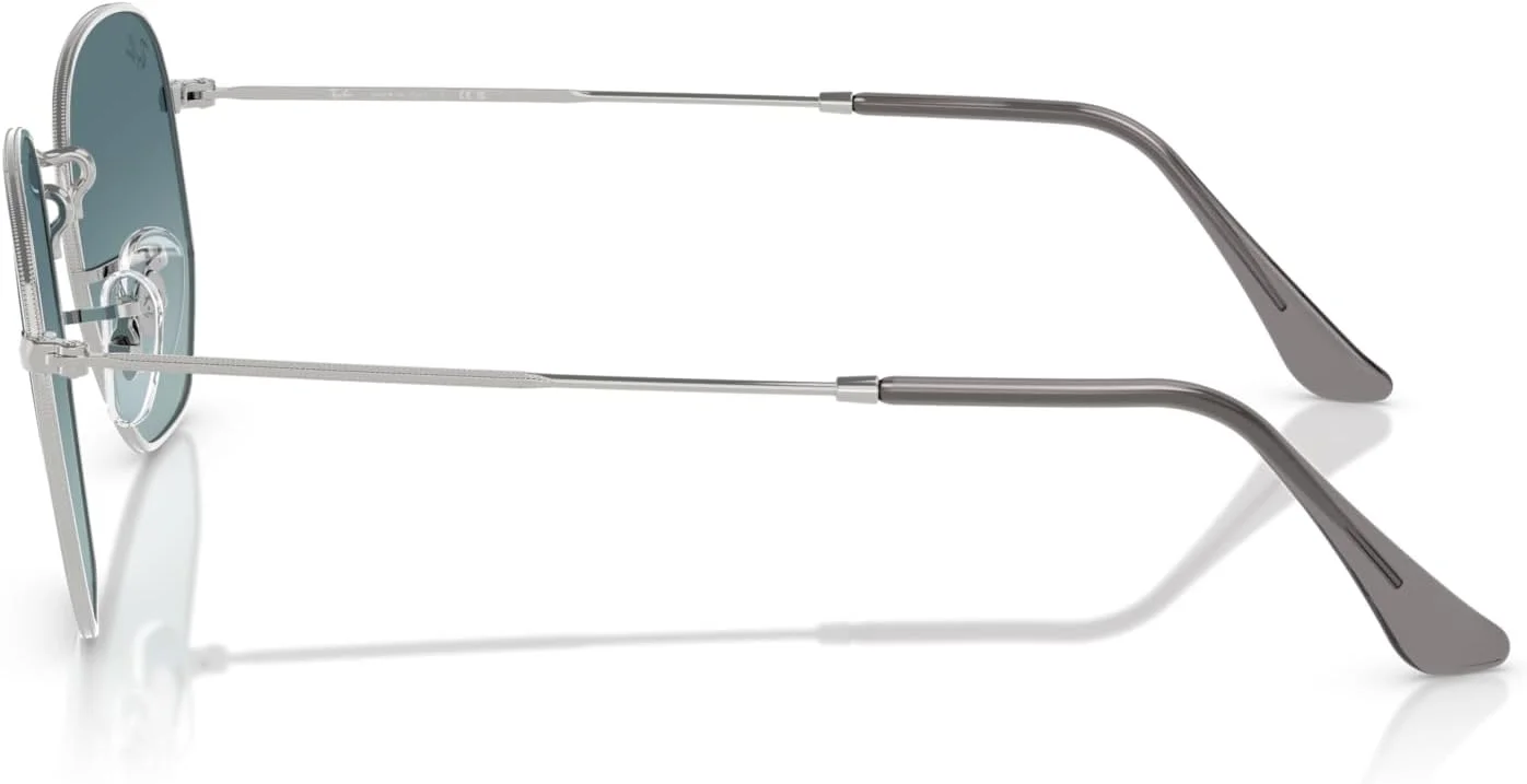 عینک آفتابی نامنظم یونیسکس ری-بن، نقره ای/آبی خاکستری تدریجی، 51 میلی متر عینک آفتابی نامنظم یونیسکس ری-بن، نقره ای/آبی خاکستری تدریجی، 51 میلی متر