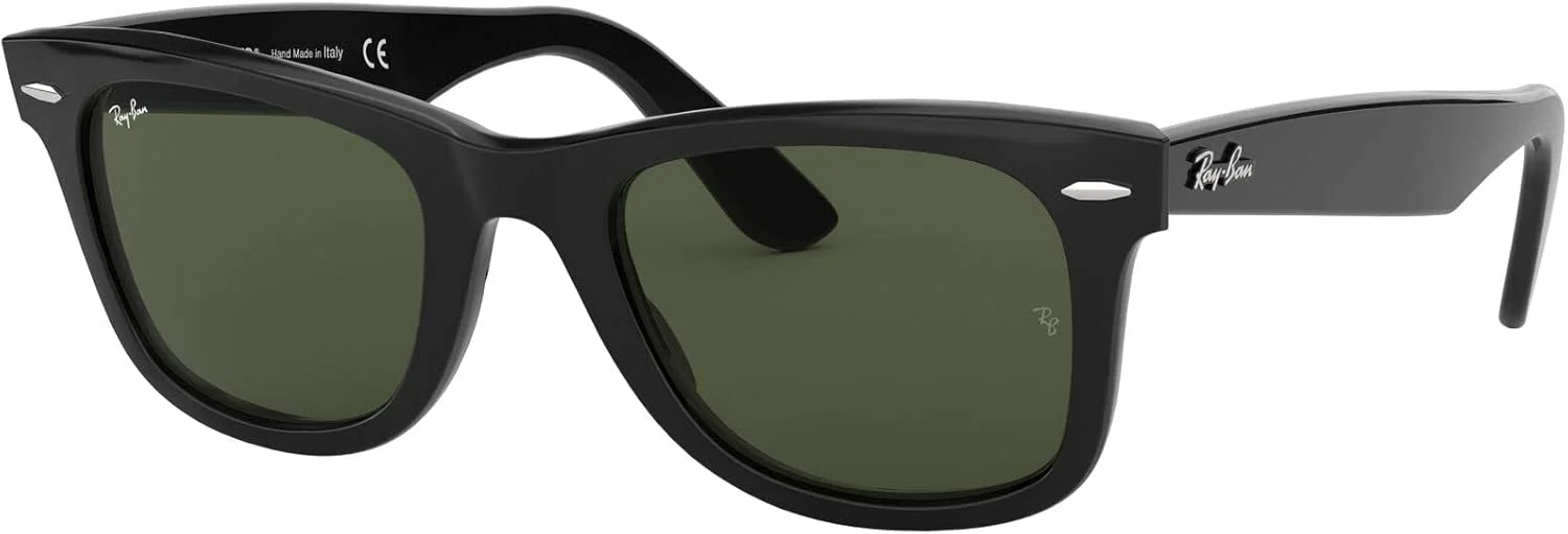 عینک آفتابی مربعی ویفری اصلی Ray-Ban Rb2140f با فیت پل بینی کوتاه