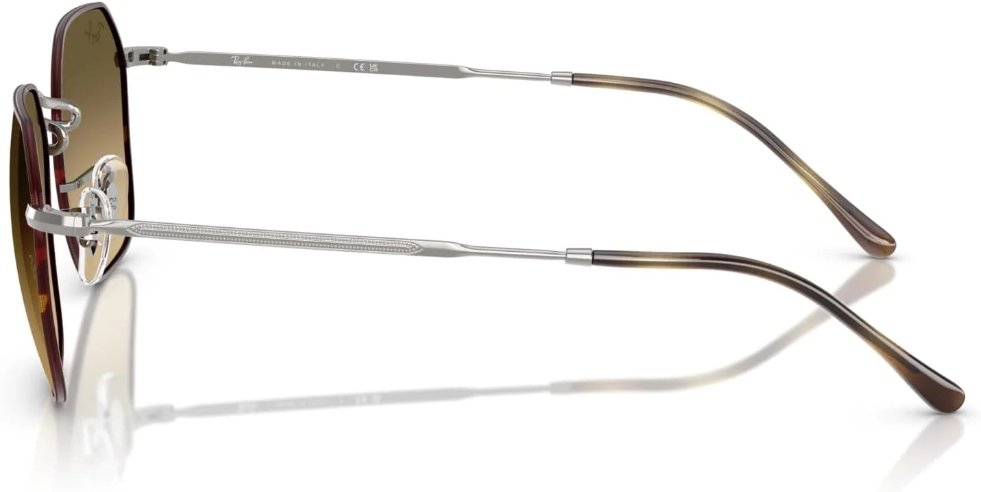 عینک آفتابی نامنظم ری-بن، هاوانا روی فلز تفنگی/قهوه ای گرادیان وینتیج مشکی، 55 میلی متر، مناسب برای آقایان و بانوان
