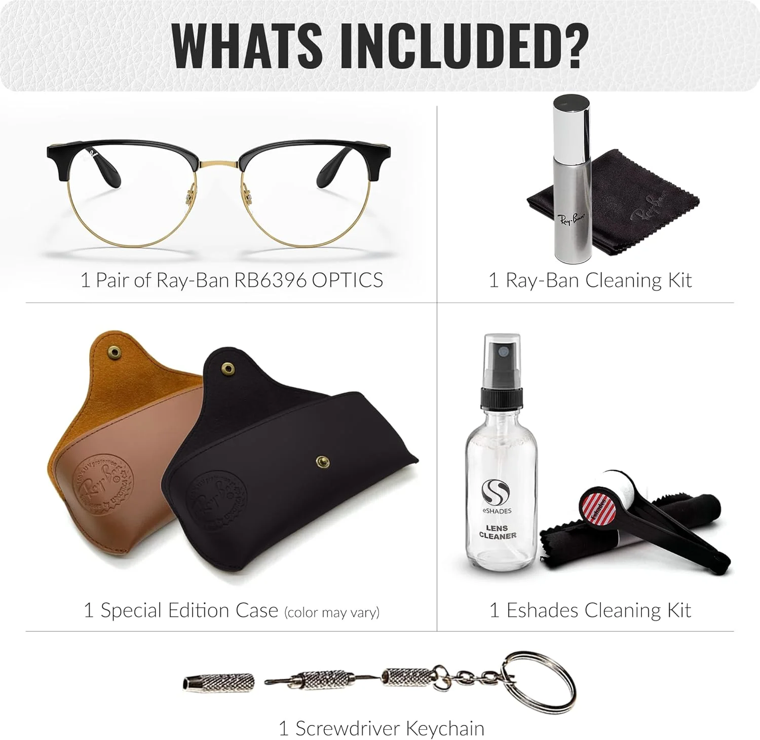 عینک طبی فلزی مدل فانتوس Ray-Ban RB6396 به همراه کیت مراقبت عینک - عینک با پدهای بینی قابل تنظیم - فریم عینک زنانه با لنزهای شفاف، مشکی روی طلایی | لنز شفاف عینک طبی فلزی مدل فانتوس Ray-Ban RB6396 به همراه کیت مراقبت عینک - عینک با پدهای بینی قابل تنظیم - فریم عینک زنانه با لنزهای شفاف، مشکی روی طلایی | لنز شفاف