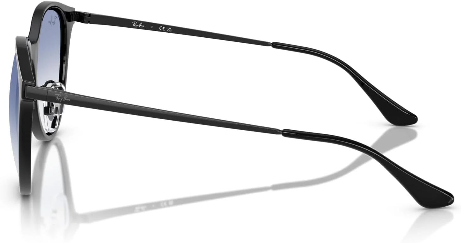 عینک آفتابی مربعی ری-بن، مشکی/آبی روشن تدریجی، سایز 55 میلیمتر عینک آفتابی مربعی ری-بن، مشکی/آبی روشن تدریجی، سایز 55 میلیمتر