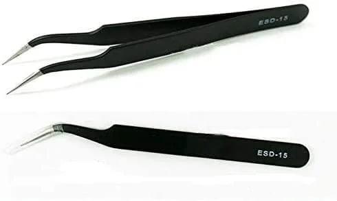 ابزار فوندانت آسترا، موچین سر تیز برای مرواریدهای شکری، مهره های آب نباتی - ست 2 عددی