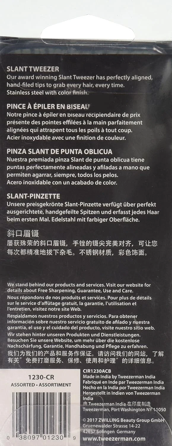 موچین نوک کج تویزرمن، رنگ های متنوع