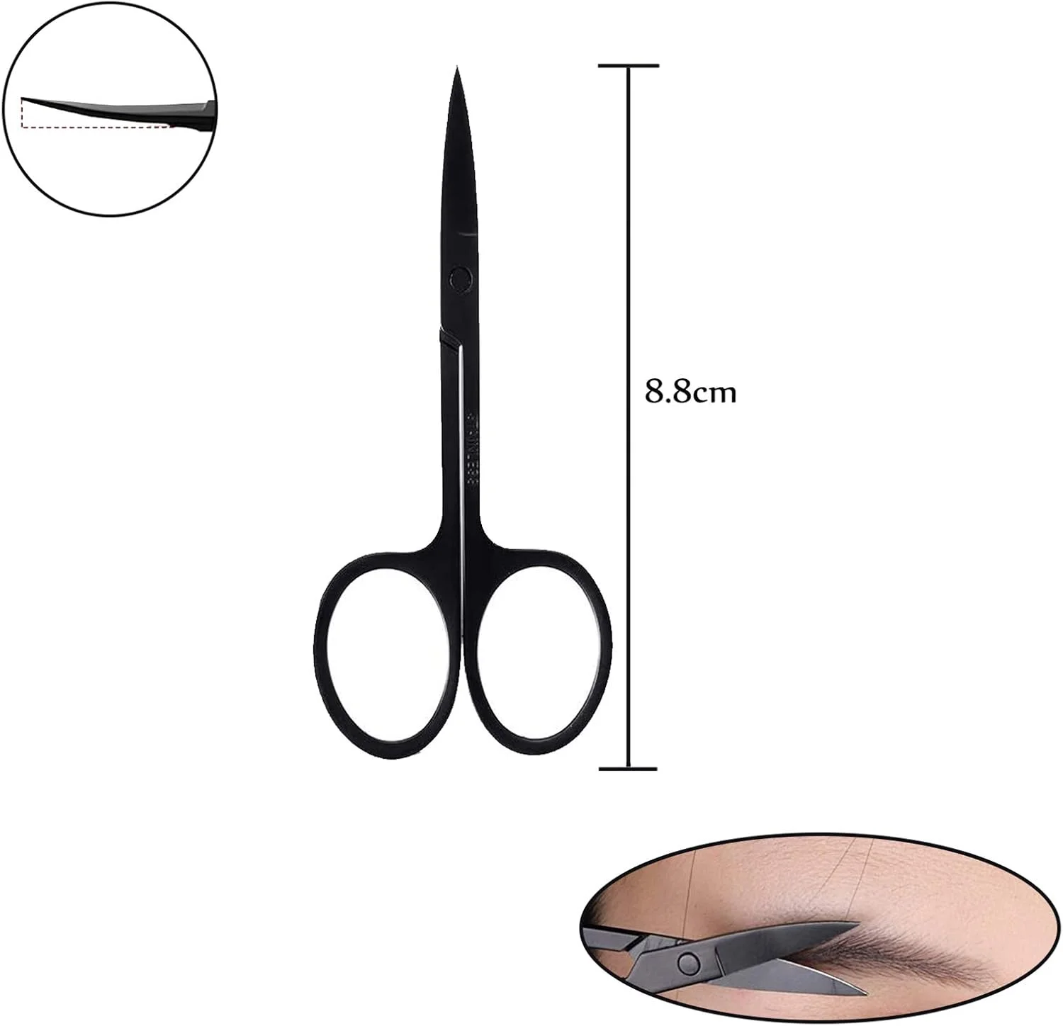 موچین ابرو GeekerChip (5 عددی)، موچین ابرو حرفه ای برای ابرو، آرایش و زیبایی، موهای بینی و خار