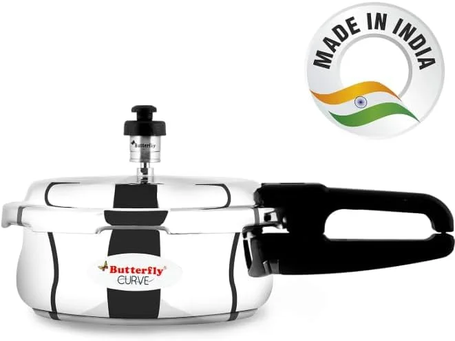 زودپز منحنی پروانه ای 2 لیتری، 2 لیتر، نقره ای زودپز منحنی پروانه ای 2 لیتری، 2 لیتر، نقره ای