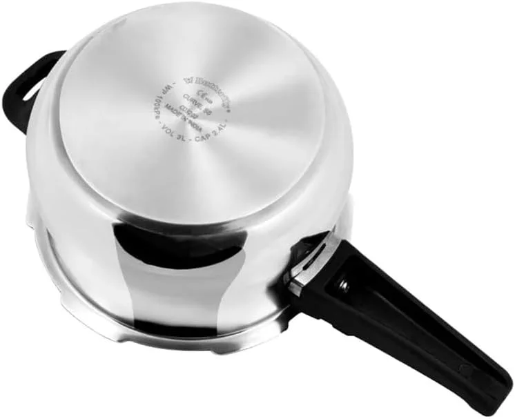 زودپز منحنی پروانه ای 2 لیتری، 2 لیتر، نقره ای زودپز منحنی پروانه ای 2 لیتری، 2 لیتر، نقره ای