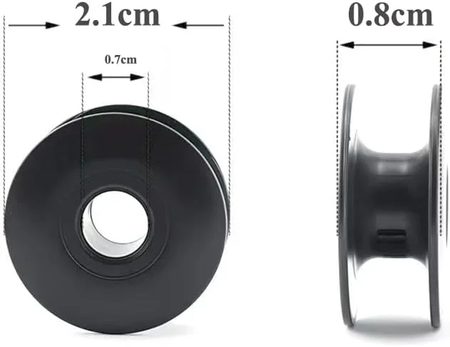 YICBOR Magnetic Damping Anti-idling Bobbins for Industrial Lockstitch Sewing Machines, Black, 5 Pieces YICBOR Magnetic Damping Anti-idling Bobbins for Industrial Lockstitch Sewing Machines, Black, 5 Pieces