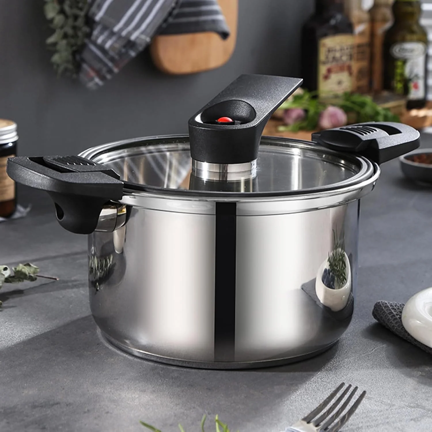 زودپز | قابلمه زودپز برای پخت سریع - ابزار آشپزخانه ضخیم و ارگونومیک برای پخت و پز کارآمد برای خانواده، دوستان و دورهمی ها