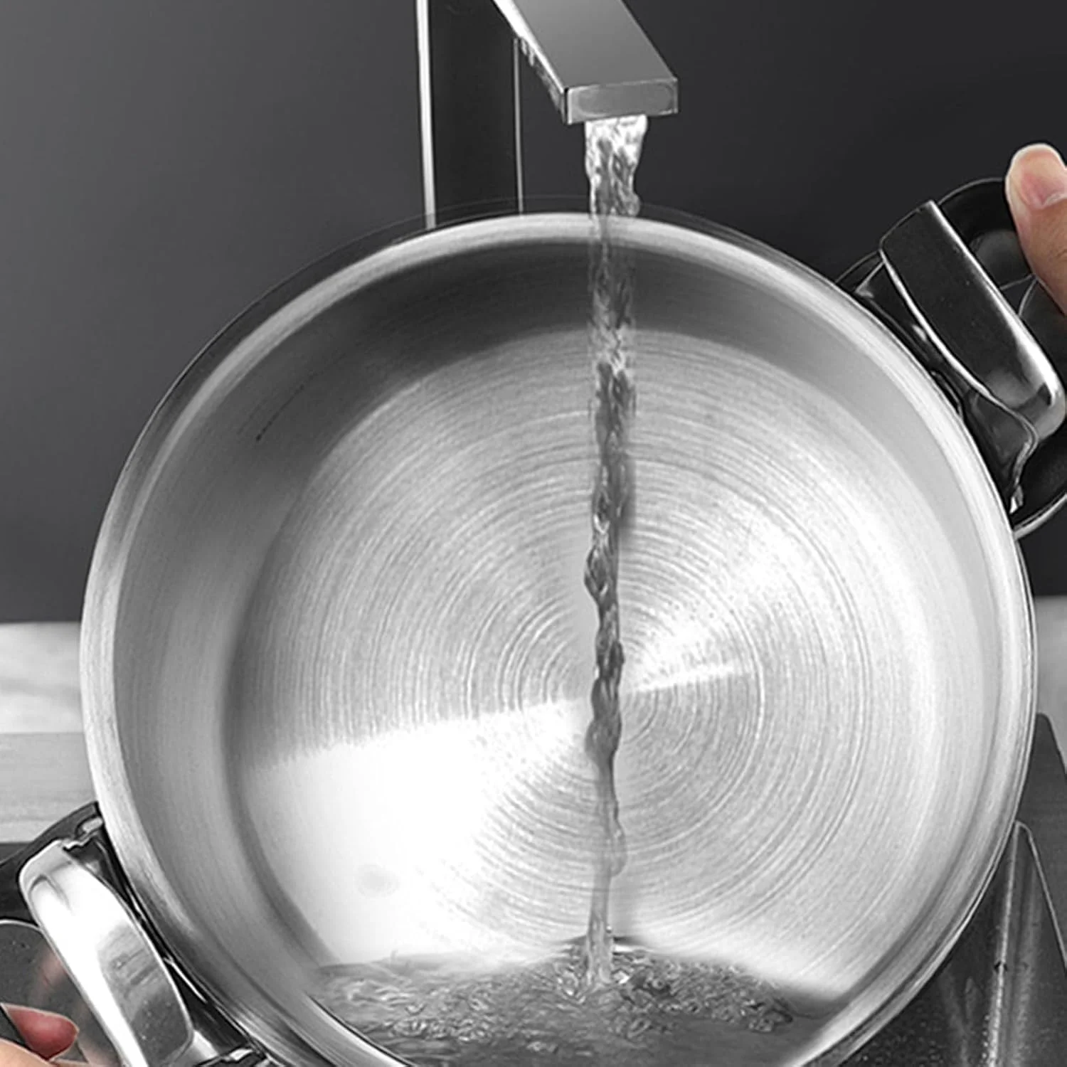 زودپز آلیاژ آلومینیوم Cryfokt، زودپز چند منظوره ضد انفجار پخت سریع برای خانه (5 لیتر)