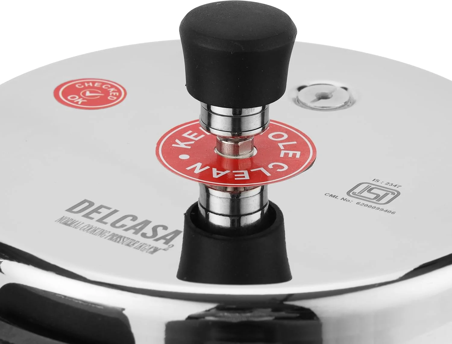 زودپز استیل دلکاسا، ظرفیت 5 لیتر، نقره ای زودپز استیل دلکاسا، ظرفیت 5 لیتر، نقره ای