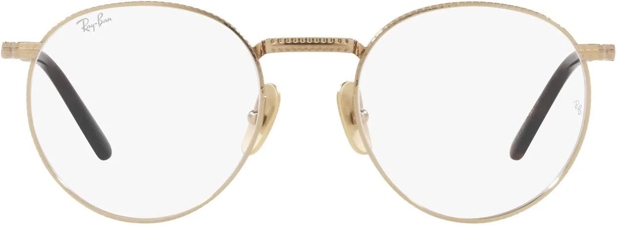 فریم عینک طبی گرد تیتانیومی Ray-Ban Rx8237v