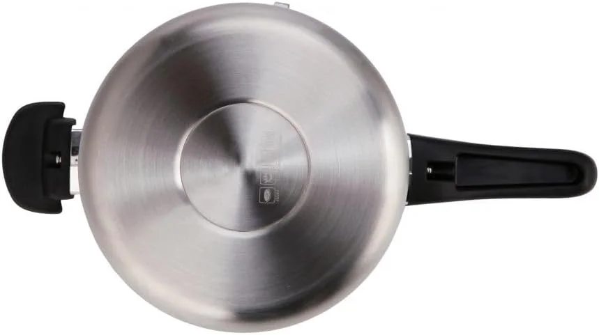 زودپز استیل دسته بلند Chef's Delight – قابلمه بادوام برای پخت سریع روی اجاق گاز و القایی، درب قفل ایمن، لوازم آشپزی سنگین برای استفاده در خانه و رستوران - 6 لیتر زودپز استیل دسته بلند Chef's Delight – قابلمه بادوام برای پخت سریع روی اجاق گاز و القایی، درب قفل ایمن، لوازم آشپزی سنگین برای استفاده در خانه و رستوران - 6 لیتر
