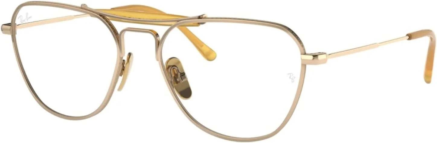 فریم عینک طبی زنانه ری بن مدل RX8064v تیتانیومی مربعی