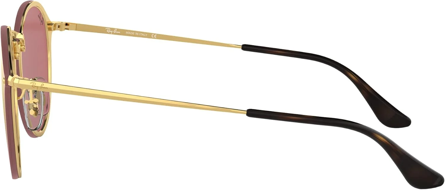 عینک آفتابی فلزی بچهگانه Ray-Ban مدل گرد ایریدیوم غیر پلاریزه، طلایی، 59 میلیمتر عینک آفتابی فلزی بچهگانه Ray-Ban مدل گرد ایریدیوم غیر پلاریزه، طلایی، 59 میلیمتر