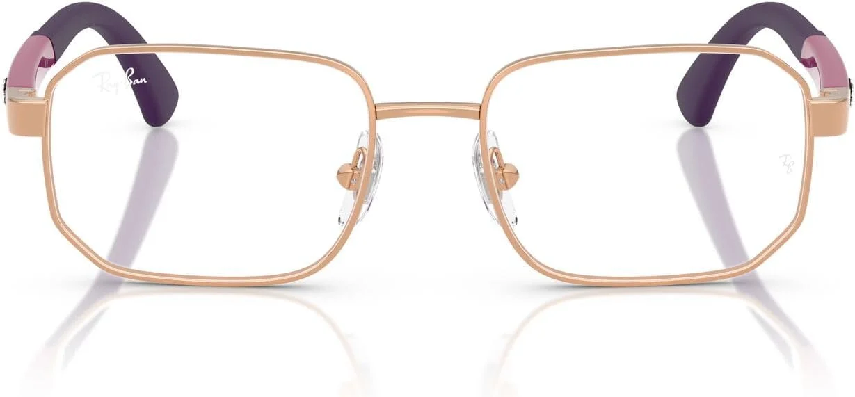 فریم عینک طبی مربعی ری بن RY1060، طلایی رزگلد/لنز نمایشی، 46 میلی متر
