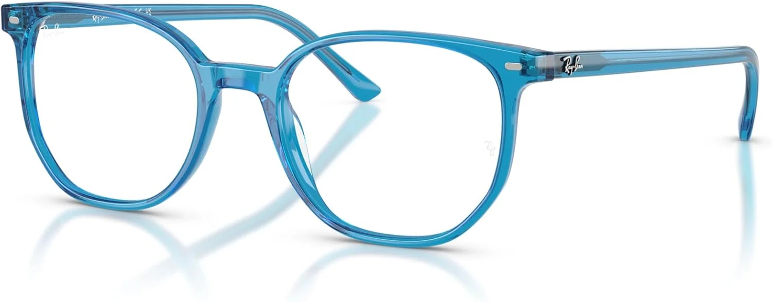 فریم عینک طبی گرد Ray-Ban RX5397 Elliot، آبی/لنز دمو، 52 میلی متر