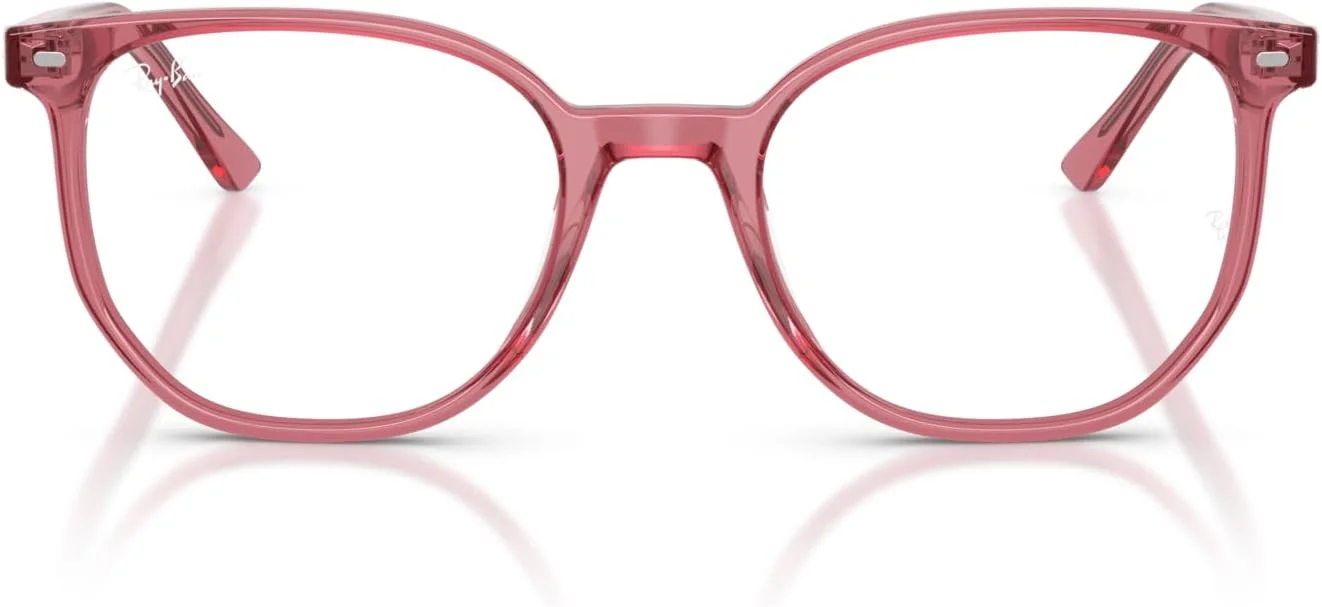 فریم عینک طبی گرد Ray-Ban RX5397 Elliot، صورتی/لنز نمایشی، 48 میلی متر